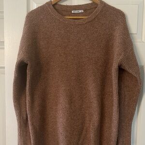 Pink Clover Women’s Tan Crewneck Sweater